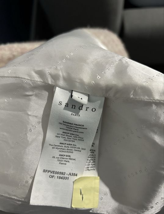 Пиджак sandro 36 шерсть оригинал