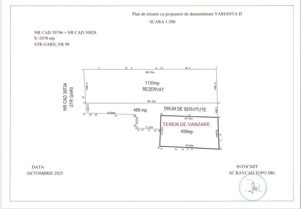 Teren de Vânzare în Rate 6-12 luni