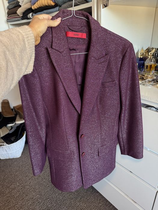 Sacou Hugo Boss, XS-S, visiniu cu sclipici, nou