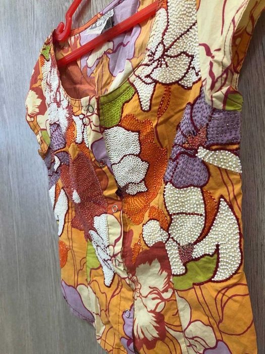 Кофта юбка из США с бусинками