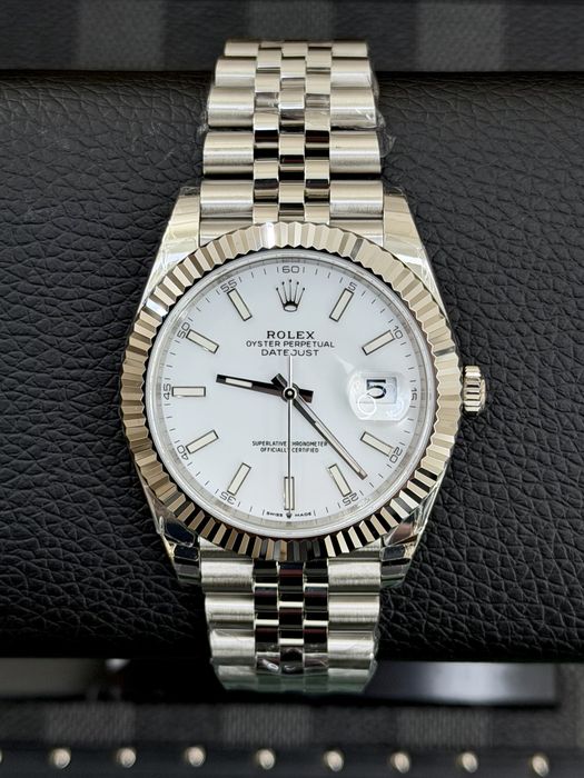 Rolex Date-Just 41 White Dial ETA 3235
