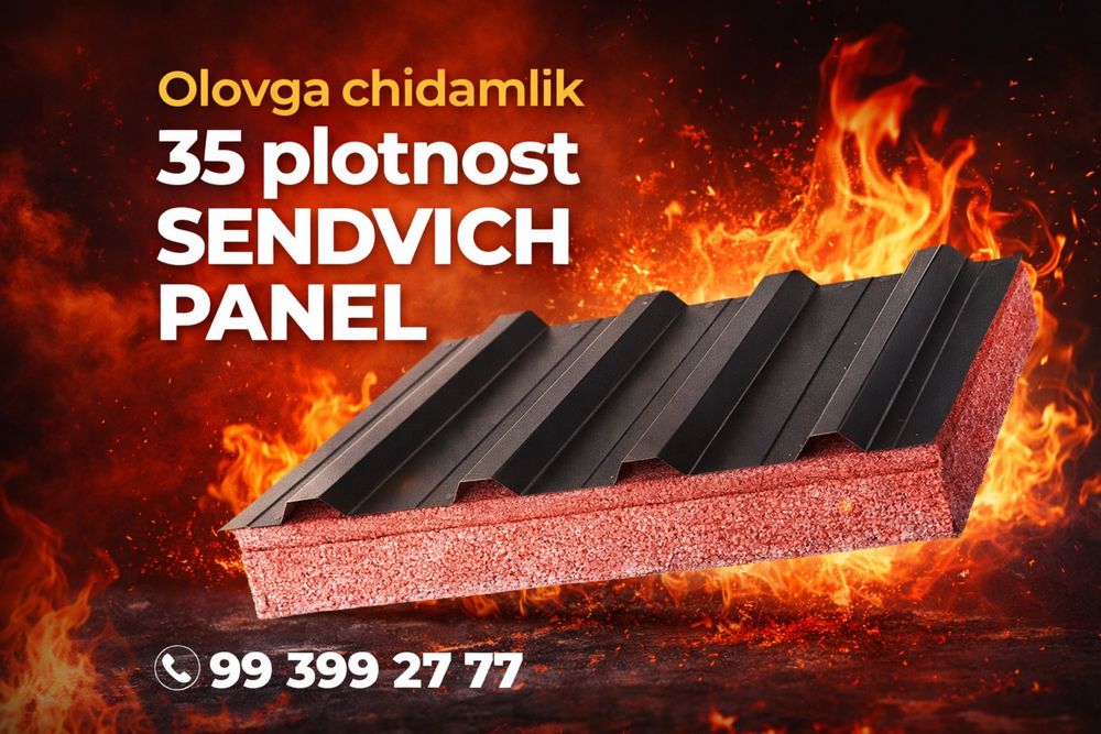 Sendvich panel | сендвич панел | базальт пенопласт пир PIR | 14$