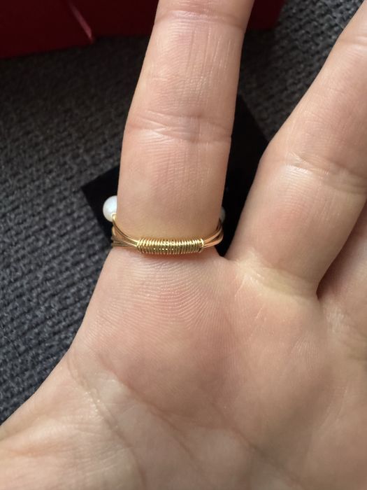 Нов пръстен с естествени перли 60€