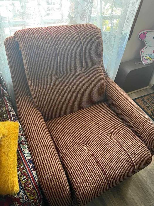 К-Т Разтегателен диван с фотьойли