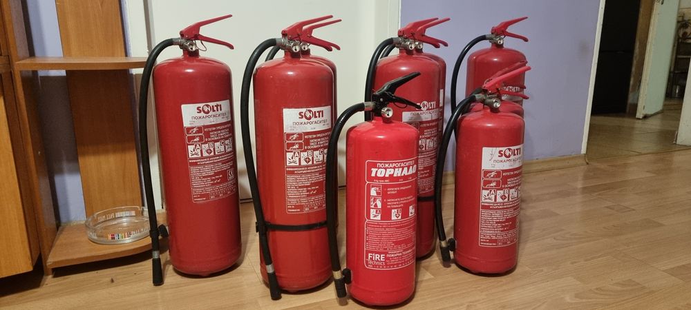 Пожарогасители 6кг,12 кг и въглероден диоксид