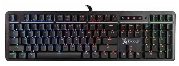 СКИДКА Пров-ная мех-кая игровая клавиатураBloody  B975 BrownSwitch 1.4