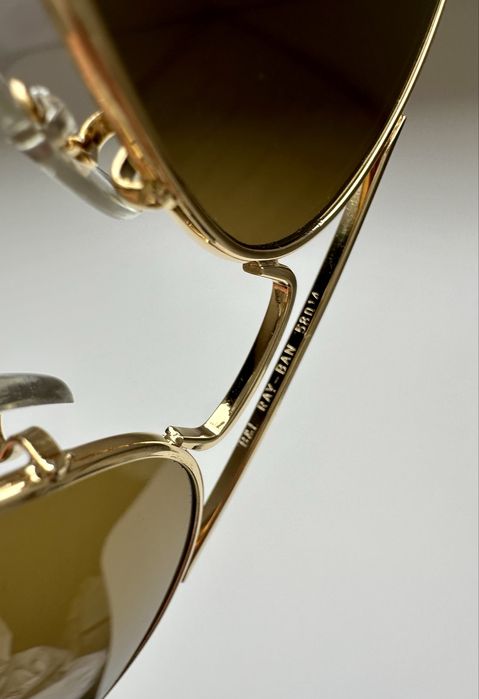 Ray Ban Bausch&Lomb USA Aviator G15 лещи сиви/зелени нови с кальф