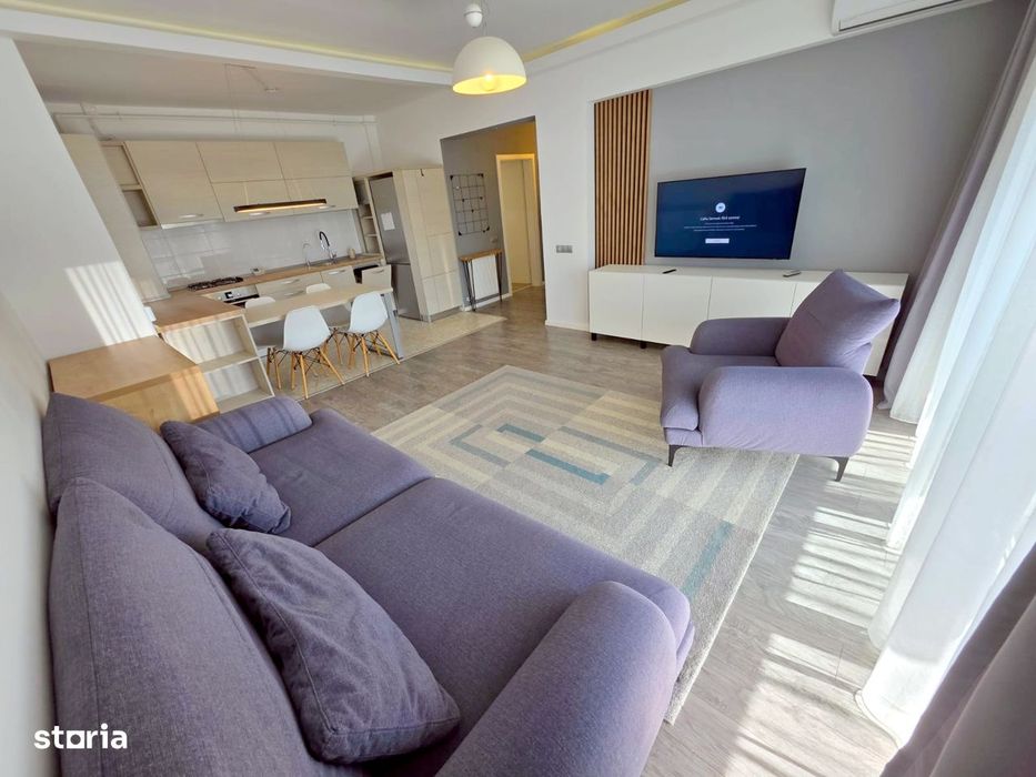 2 camere, bloc nou, mobilat modern, in Buna Ziua, pe strada Trifoiului