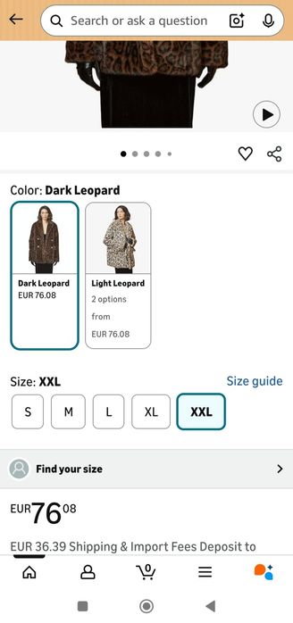 Haină blană pentru damă