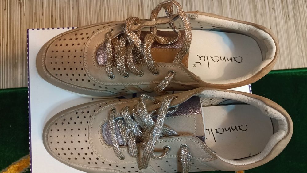Pantofi casual dama din piele, noi, marimea 39 Annalu