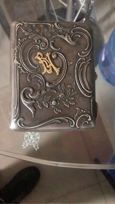 Портсигар позолоченный