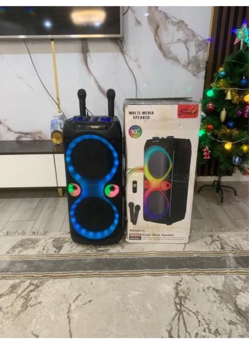 Колонка метровая с  беспроводным микрофоном