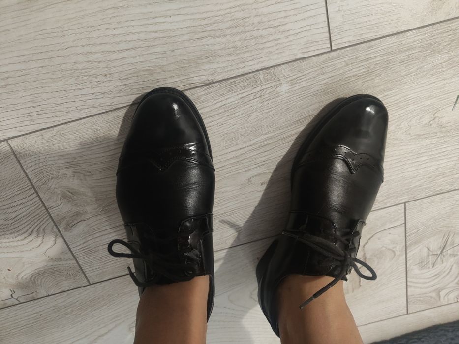 Pantofi Oxford piele naturala dama Melania 37 -2 purtari