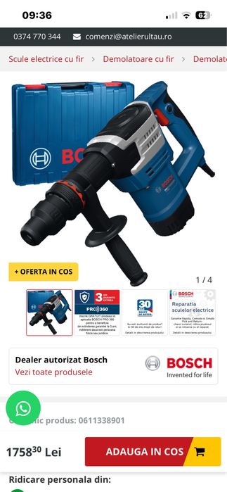 Demolator  Bosch GSH 5-MX sigilat