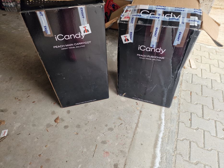 Бебешка количка iCandy Peach 2 in 1 Truffle + кош за кола
