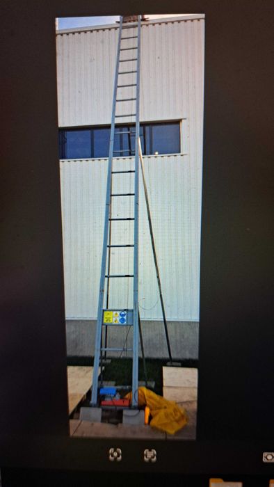 Elevator materiale constructii, panouri fotovoltaice  complet echipat, H= 12 m