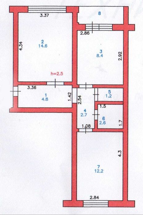 Продам 2х квартиру