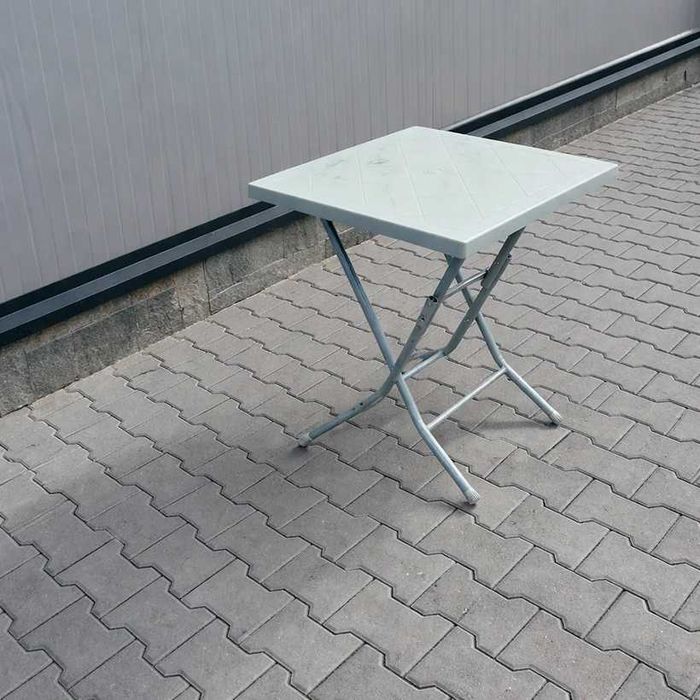 НЕМСКА Квадратна Градинска Маса 80×80 см Eyfel + ЛЕД ФЕНЕР