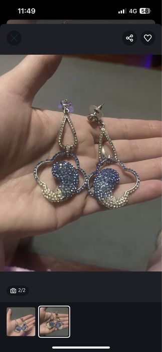 Серьги оригинальны новые