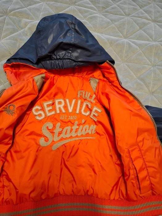 Двулицево есенно яке Бенетон за момче 6-9 месеца