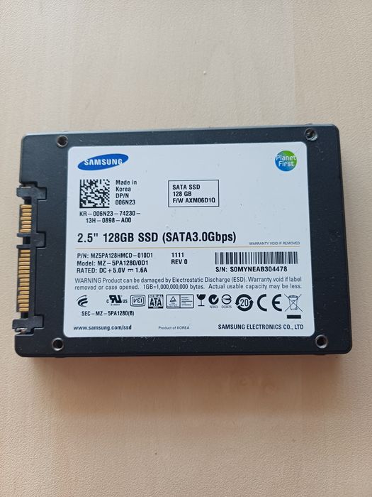128GB SSD SATA 3Gbps
