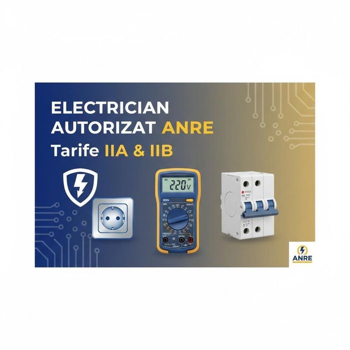 Electrician autorizat ANRE (gradele IIA și IIB),