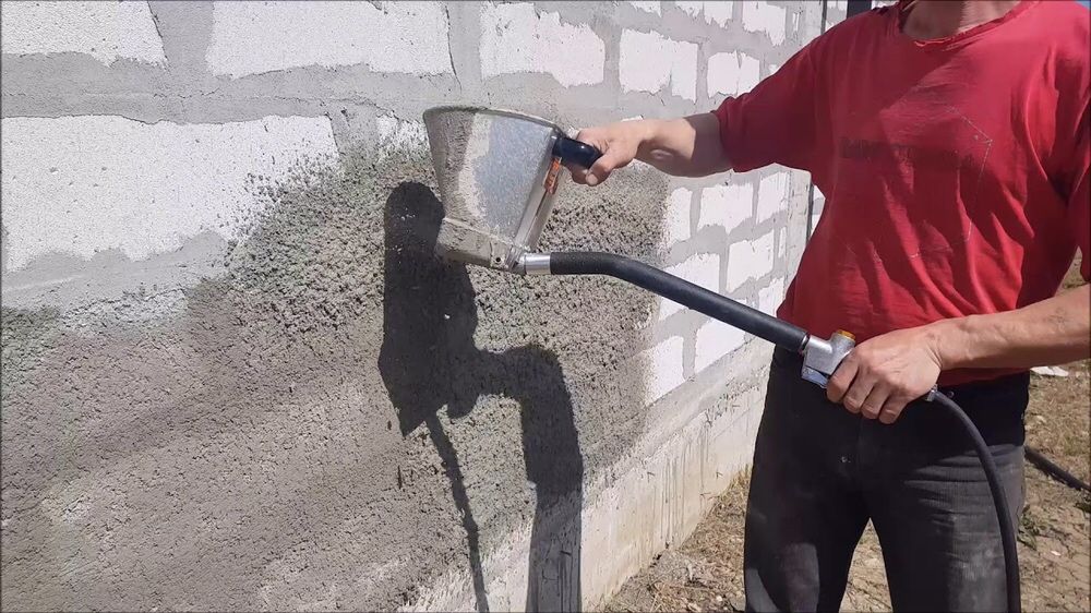 Masina pistol pompa cancioc tencuit / șprițuit inox