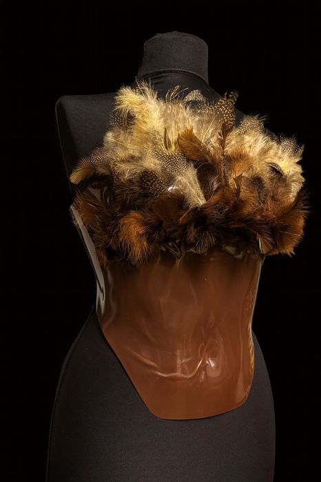 Corset cu Penaj - Lucrat Manual