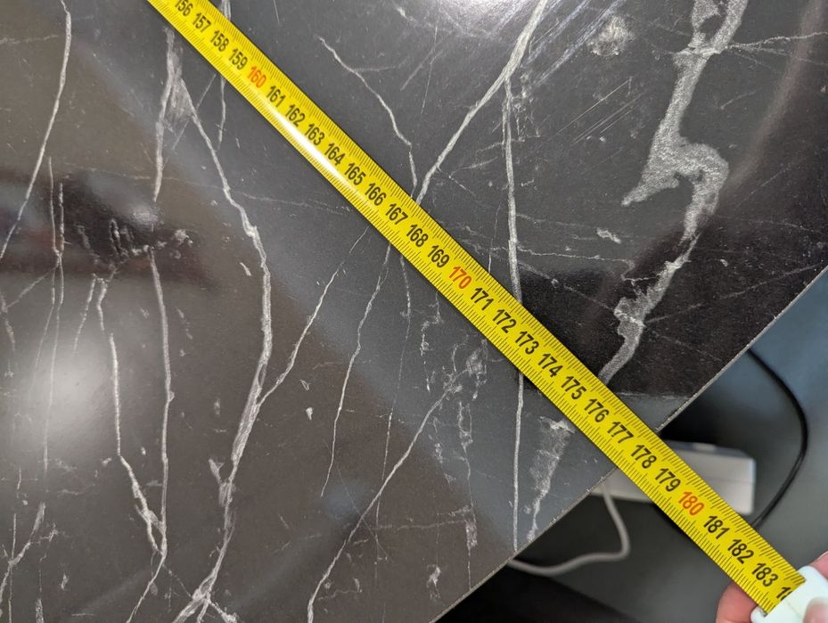 Masa din marmura pentru dining living cu 6 scaune