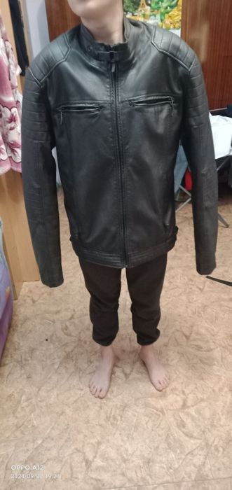 Куртка кожанная новая