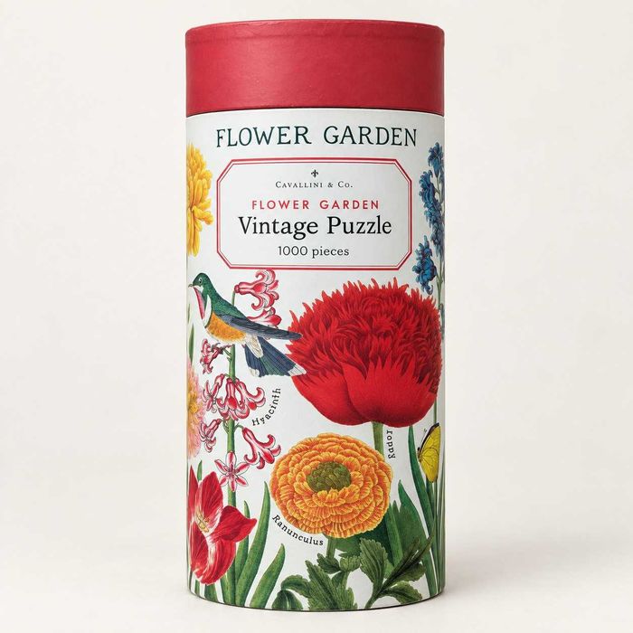 Cavallini Flower Garden пъзел 1000 части, пълен комплект