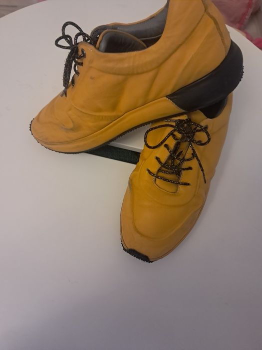 Adidasi galben/mustar piele