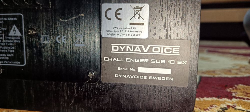Subwoofer Dynavoice challenger sub 10 ex