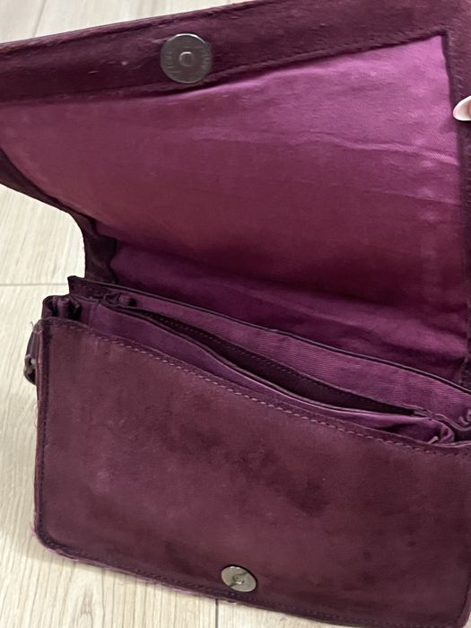 Кожена чанта Pepe Jeans -Бордо