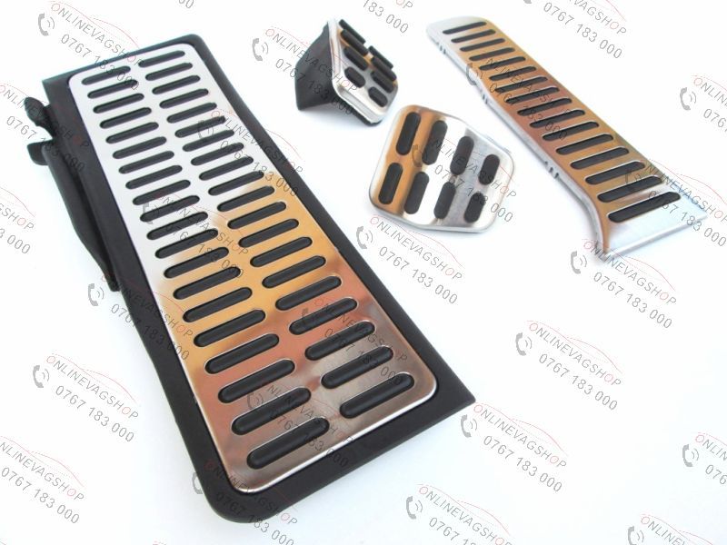 Pedale Inox + footrest pentru VW Golf 5 Jetta, Tiguan, Eos