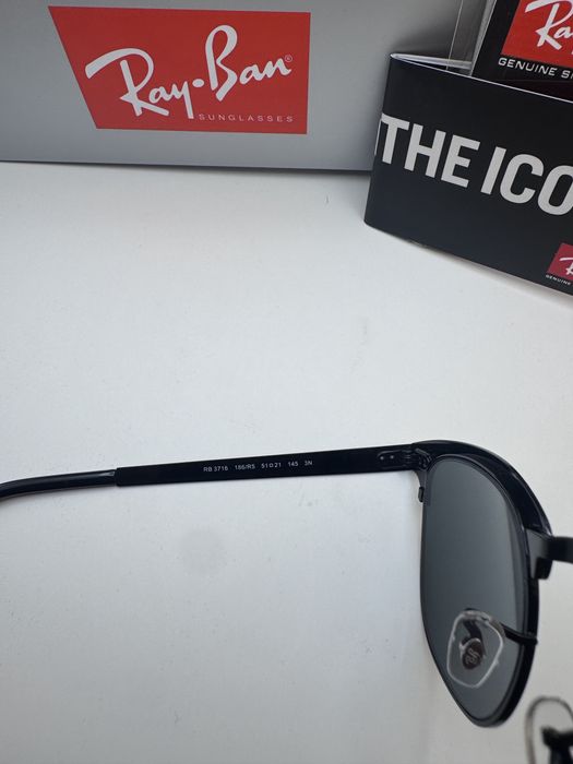 Ochelari de soare RAY BAN 3716 Clubmaster Metalici Noi