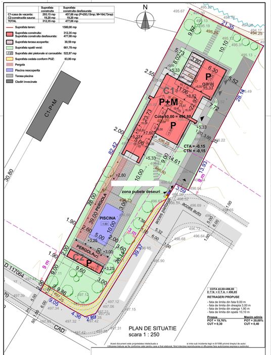 Teren intravilan de constructii 1.500 mp * Padurea Dumbrava Sibiu