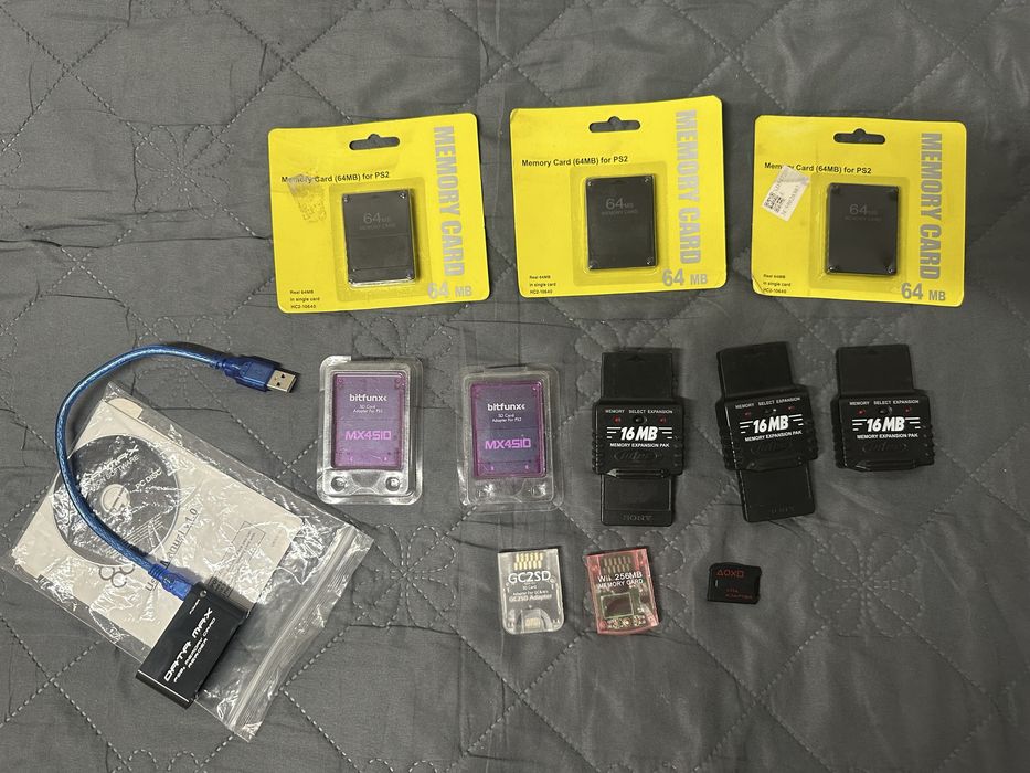 PS3 Memory Card Adapter, PS2 карта памяти, Wii, Gamecube, PS Vita