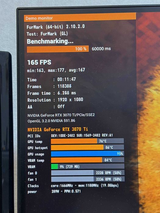 Nvidia Geforce RTX 3070 ti Palit GamingPro