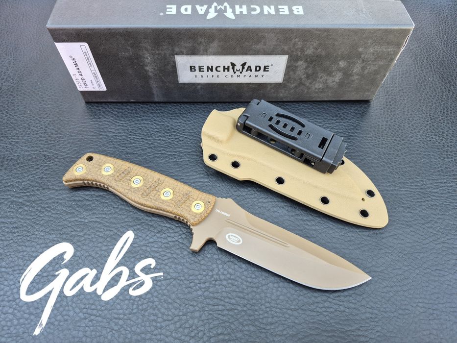 Нож Benchmade Fixed Adamas 375FE-1,Sibert  Design,CPM CruWear ,фултанг