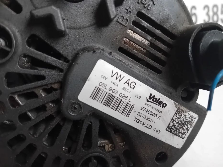 Alternator Vw Seat Skoda Audi 2.0 tdi Euro 6 Cod 05L903026L Passat B8 Golf Leon Ateca Superb Octavia
