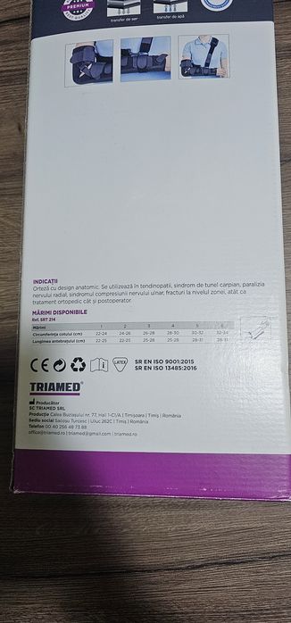Orteza de incheietura mainii mana cot fixa, Triamed, Triafix Elbow, marimea 2 stanga