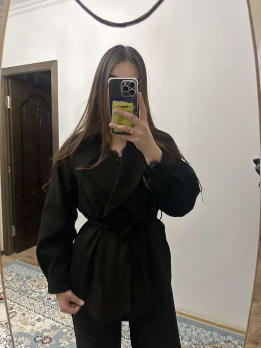 Черный тренч, L размера