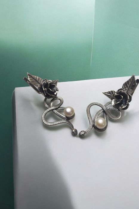 Серьги серебряные