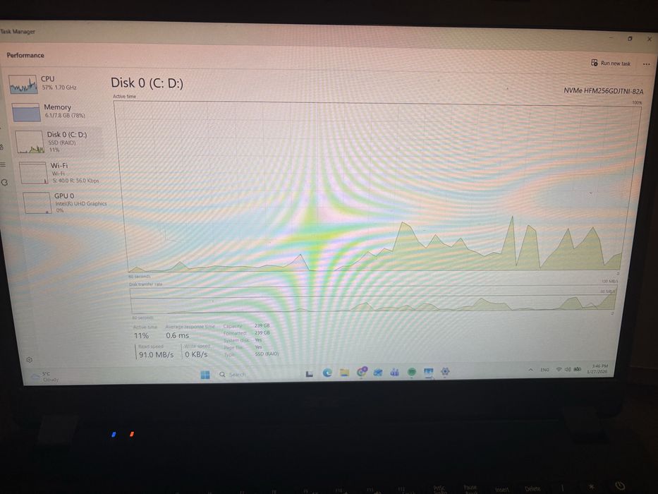 Laptop Acer Aspire A315-56 | i3 Gen 10 | 8GB RAM | SSD 256GB | Rapid