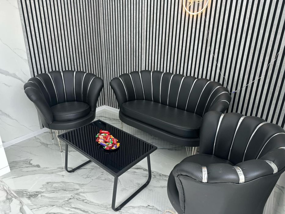 Промоционален посетителски комплект дивани тип „Мида“