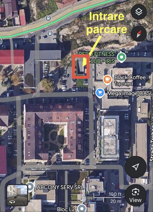 Inchiriez parcare subterana Oasului 86-90 Iris