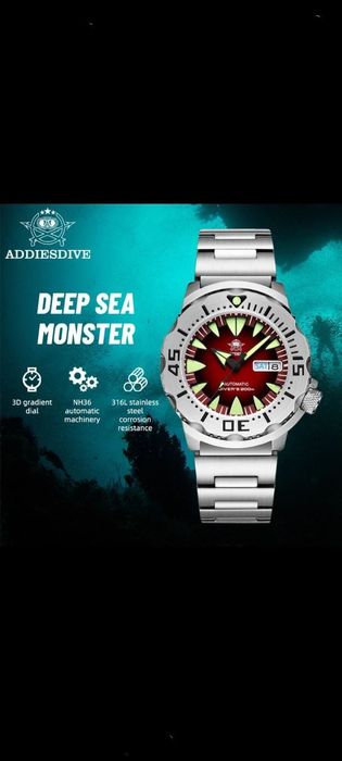 Механический часы Addiesdive Monster.