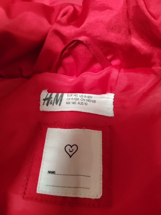 Geaca fete 9-10 ani H&M. Aproape noua. Gluca se scoate