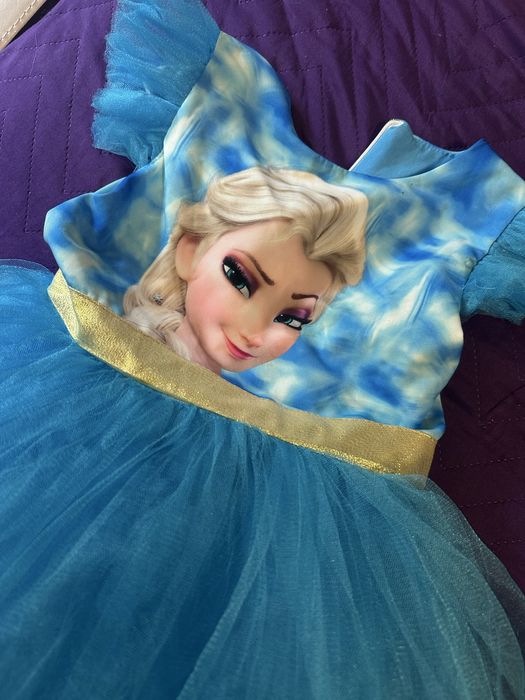 Рокля на Елза-Frozen & Olaf